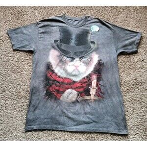 The Mountain The Grumpy Cat T-Shirt Men's Size XL Graphic Tie Dye Shirt